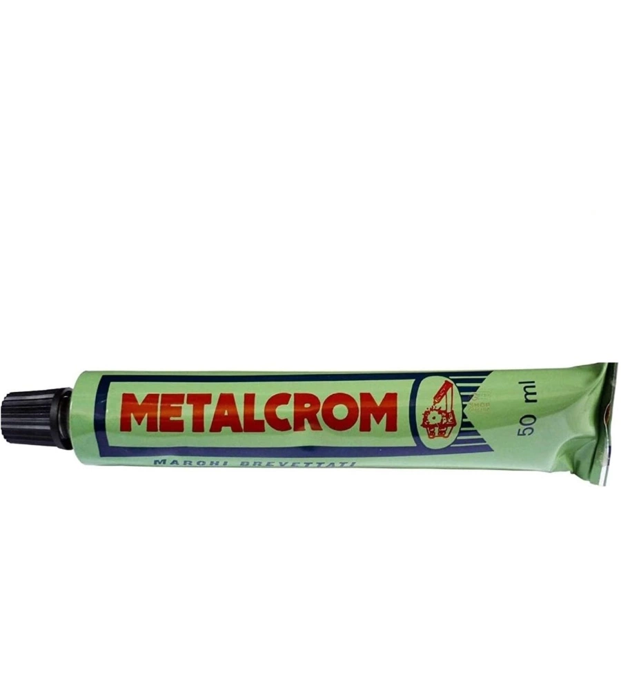 Pasta "metalcrom" per piastre e stufe in alluminio chiaro, formato da 50 ml